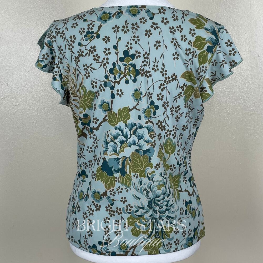 Rare Vintage Print Top ATL Style Color ASO Rory Gilmore Girls Y2K Floral - Picture 6 of 11
